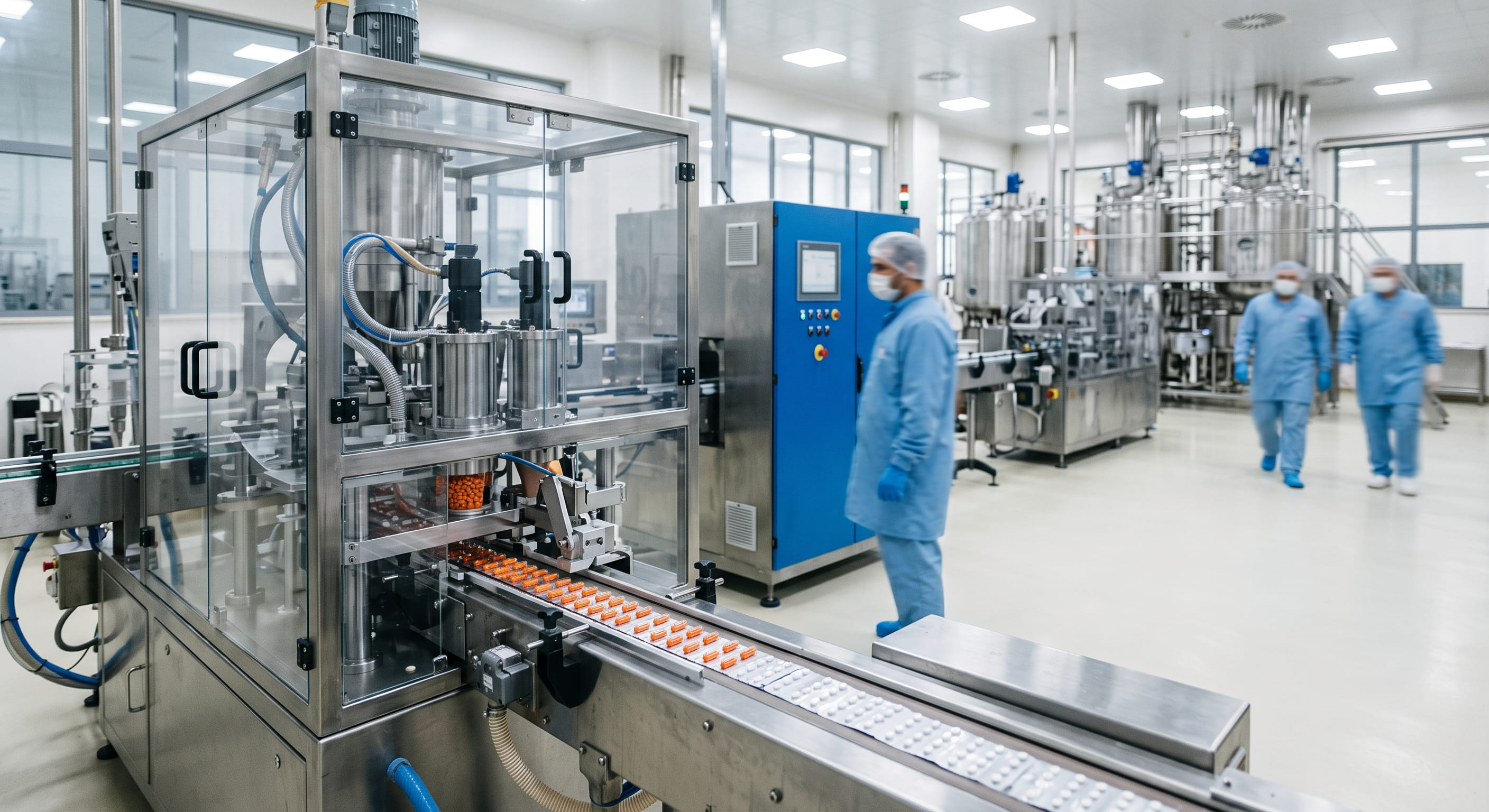 Step-by-step infographic / timeline of the 8-step contract manufacturing process