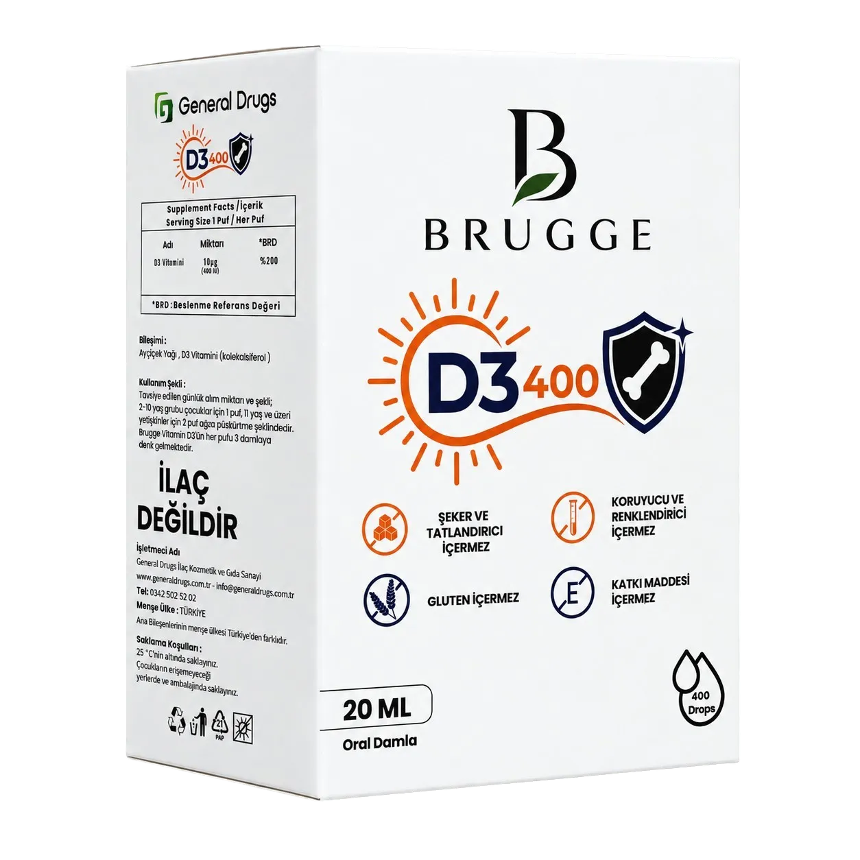 Brugge D3 400 IU